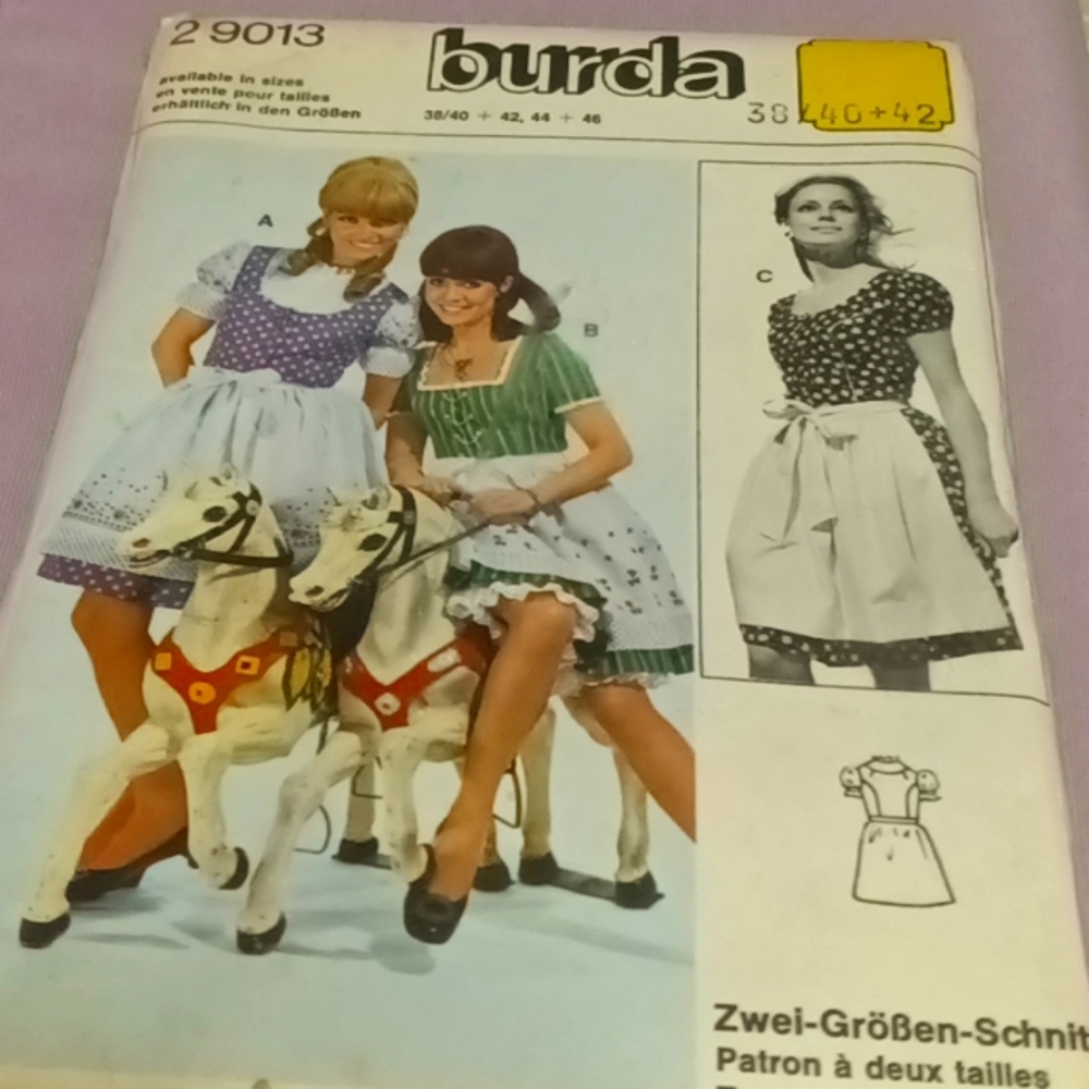 Burda 29013 Children Kids SEWING ROBE/DRESS/APRON Pattern
